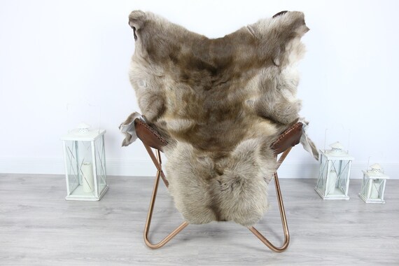 Reindeer Hide | Reindeer Rug | Reindeer Skin | Throw XXL EXTRA LARGE - Scandinavian Style #HRE6