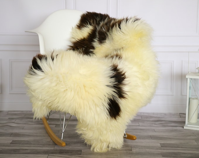 Sheepskin Rug | Real Sheepskin Rug | Shaggy Rug | Chair Cover | Sheepskin Throw | Beige Brown Sheepskin | Home Decor | #Apriher23
