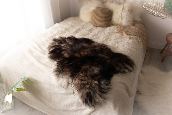 Real Icelandic Sheepskin Rug Scandinavian Decor Sofa Sheepskin throw Chair Cover Natural Sheep Skin Rugs Black Brown Blanket Fur Rug#Miesz14