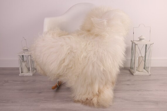 Real Icelandic Sheepskin Rug Scandinavian Decor Sofa Sheepskin throw Chair Cover Natural Sheep Skin Rugs Beige Blanket Fur Rug #Am1