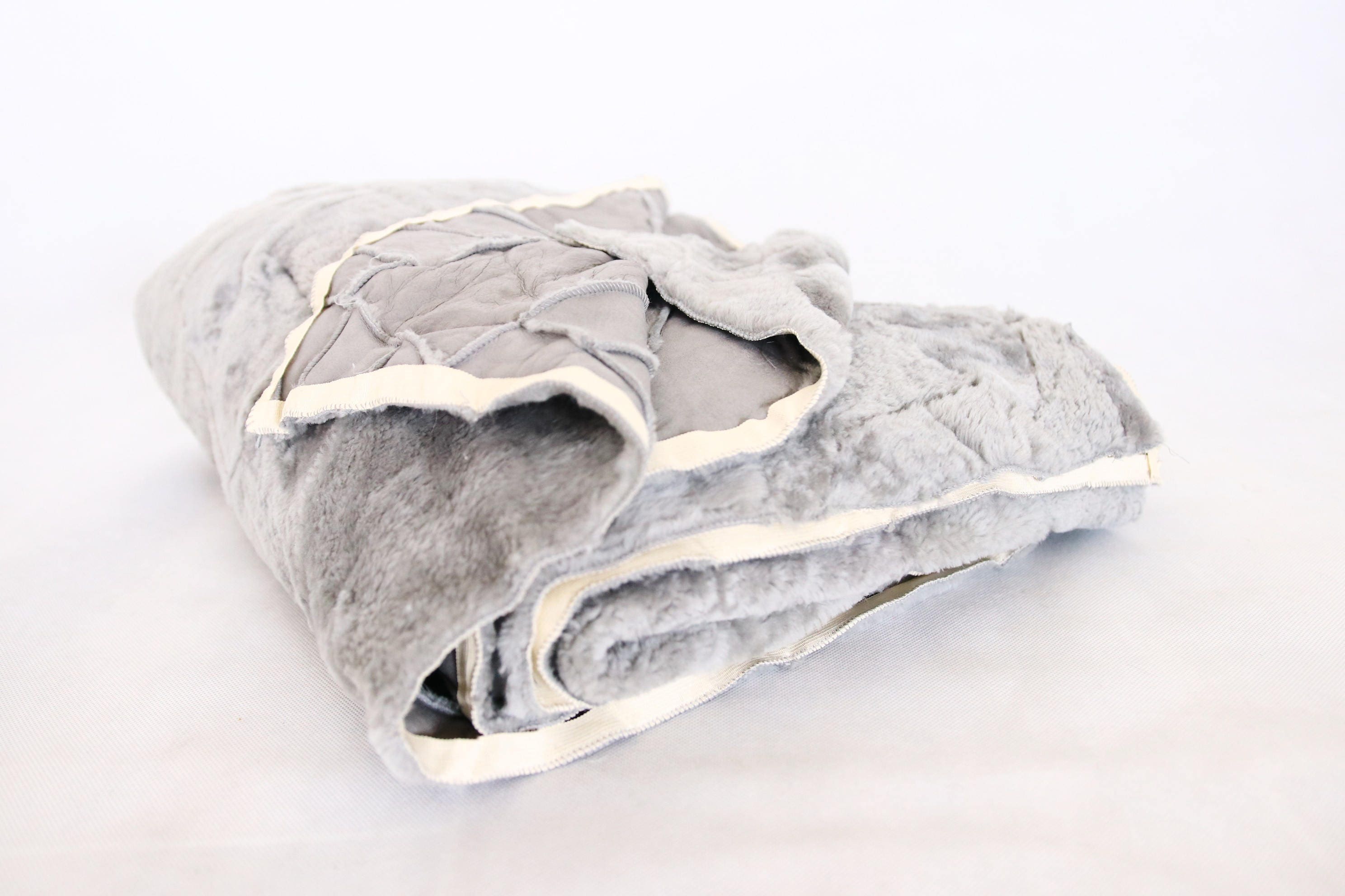 Sheepskin Throw Gray Bed Throw Gray Throw Sofa Throw Gray Throw