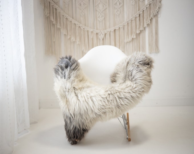 Real Sheepskin Rug Shaggy Rug Chair Cover Scandinavian Home Sheepskin Throw Sheep Skin Gray Brown Sheepskin Home Decor Rugs #herdwik468