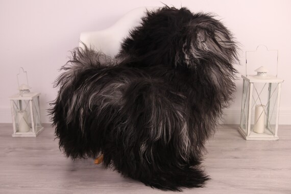 Real Icelandic Sheepskin Rug Scandinavian Decor Sofa Sheepskin throw Chair Cover Natural Sheep Skin Rugs Black Gray Blanket Fur Rug #Am22
