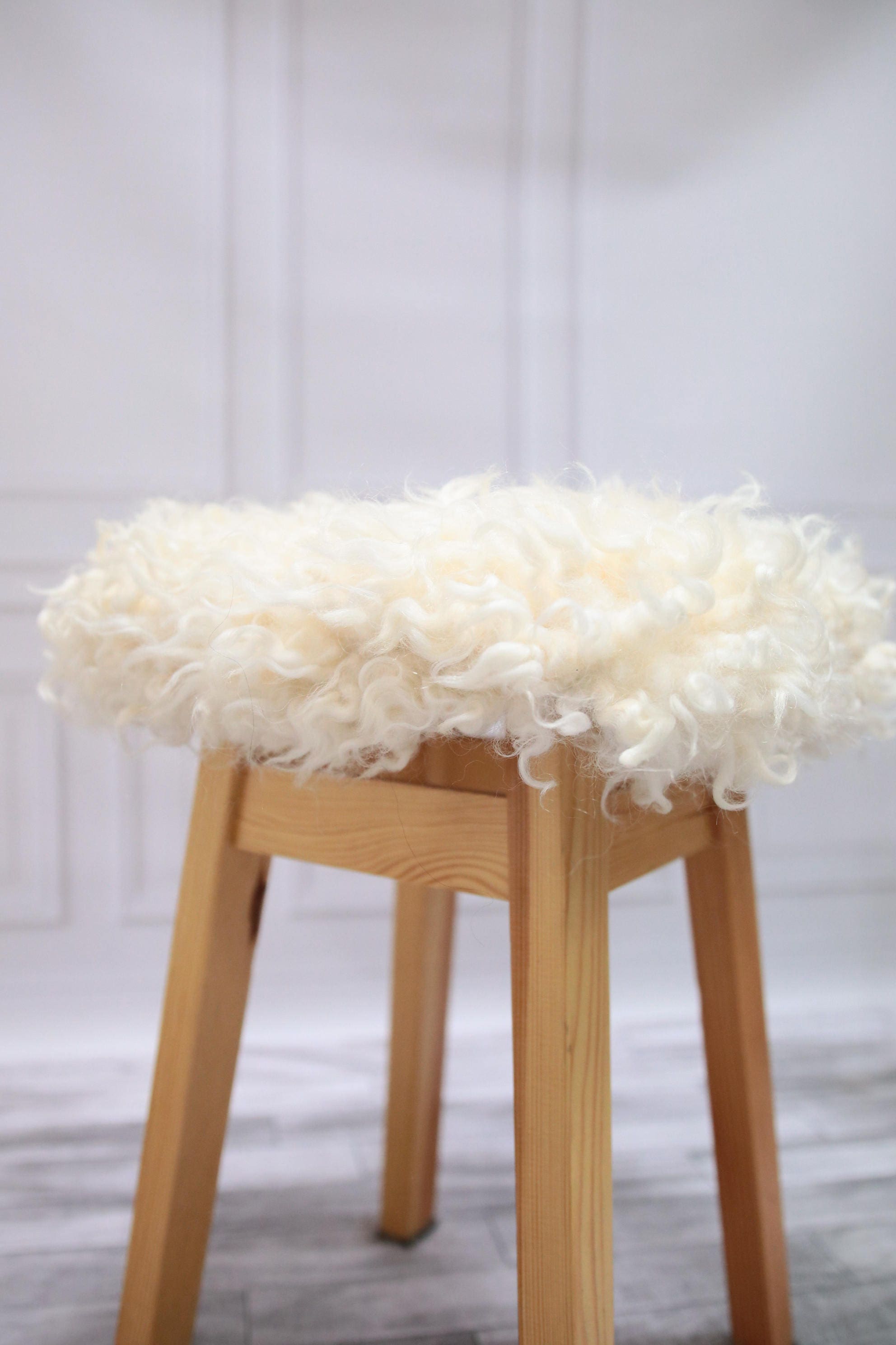 Furry Stool Chairl Cover On Sale Stool Cover Scandinavian Decor Seat Pad Sheepskin Stool Cover Chair Pad Home Living Chair Pads Covers Sultralineid
