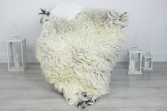 Organic Sheepskin Rug, Real Sheepskin Rug, Gute Sheepskin, Christmas Home Decor, Gray Sheepskin Rug #7her16