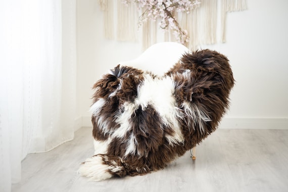 Real Sheepskin Rug Shaggy Rug Chair Cover Scandinavian Home Sheepskin Throw Sheep Skin White Brown Sheepskin Home Decor Rugs #herdwik268
