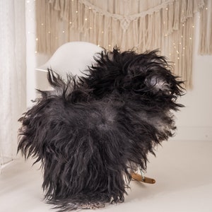 Real Icelandic Sheepskin Rug Scandinavian Decor Sofa Christmas Sheepskin throw Chair Cover Natural Sheep Skin Rugs Gray White #Iceland640