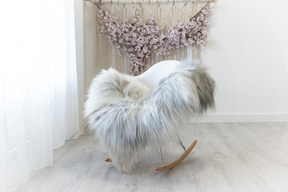 Real Icelandic Sheepskin Rug Scandinavian Home Decor Sofa Sheepskin throw Chair Cover Natural Sheep Skin Rugs Gray Ivory #Iceland311