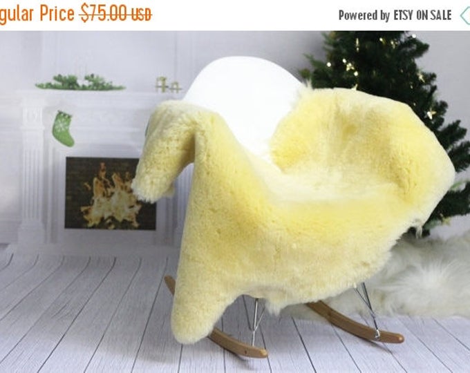 Yellow sheepskin | Sheepskin Rug 100% natural