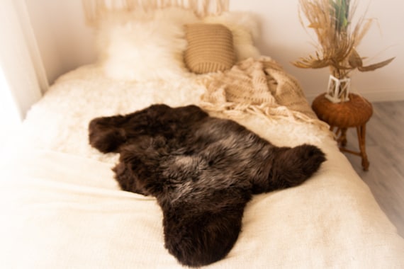 Real Sheepskin Rug Shaggy Rug Chair Cover Sheepskin Throw Sheep Skin Brown Gray Sheepskin Scandinavian Home Decor Rugs #Nuher24