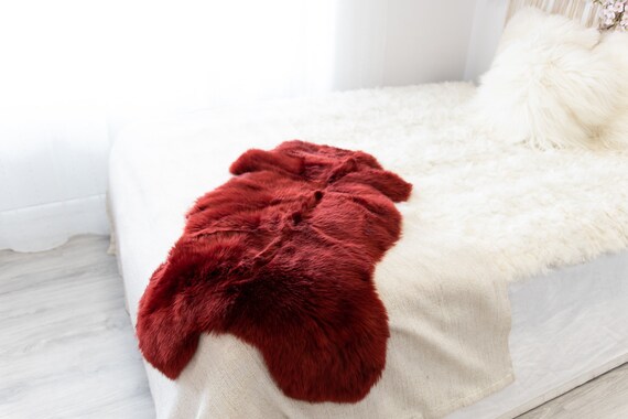 Genuine Natural Vine Sheepskin Rug Sheepskin Throw Scandinavian Style | Scandinavian Rug | Vine Sheep Skin Vine Rug Vine Natural Throw