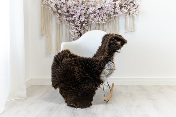 Real Sheepskin Rug Shaggy Rug Chair Cover Scandinavian Home Sheepskin Throw Sheep Skin White Brown Sheepskin Home Decor Rugs #herdwik134