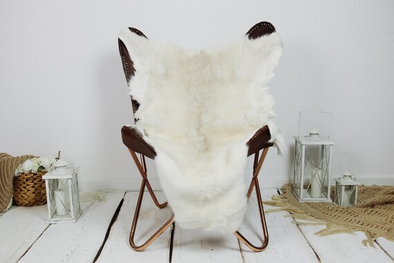 Reindeer Hide | Reindeer Rug | Reindeer Skin | Throw XXL EXTRA LARGE - Scandinavian Style Christmas Decor Brown White Hide #Kre28