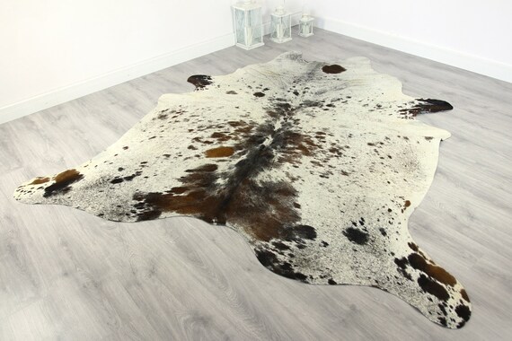 Premium Quality Giant XXXL Cowhide | Real Cowhide Rug | Gray Brown White Cowhide | #COW4