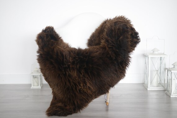 Real Sheepskin Rug Shaggy Rug Chair Cover Sheepskin Throw Sheep Skin White Brown Sheepskin Home Decor Rugs #6her21