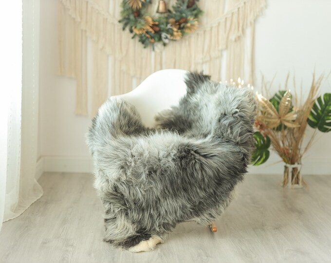 Real Sheepskin Rug Shaggy Rug Chair Cover Sheepskin Throw Sheep Skin Gray Ivory Sheepskin Home Decor Rugs #Gut23