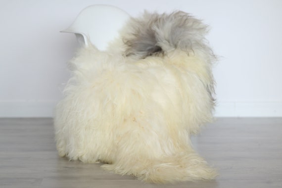 Real Icelandic Sheepskin Rug Scandinavian Decor Sofa Sheepskin throw Chair Cover Natural Sheep Skin Rugs Ivory Blanket Fur Rug #4isl16