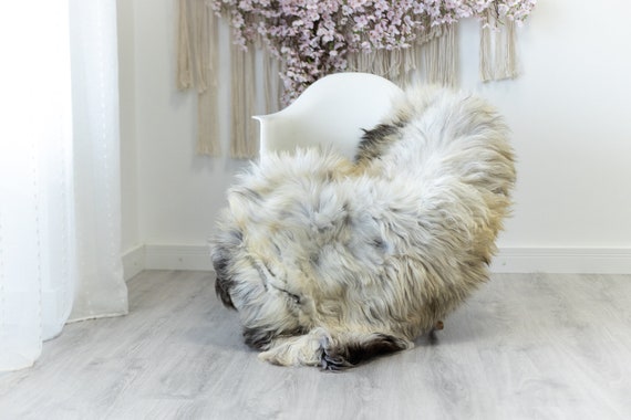 Real Sheepskin Rug Shaggy Rug Chair Cover Scandinavian Home Sheepskin Throw Sheep Skin Ivory Brown Sheepskin Home Decor Rugs #herdwik128