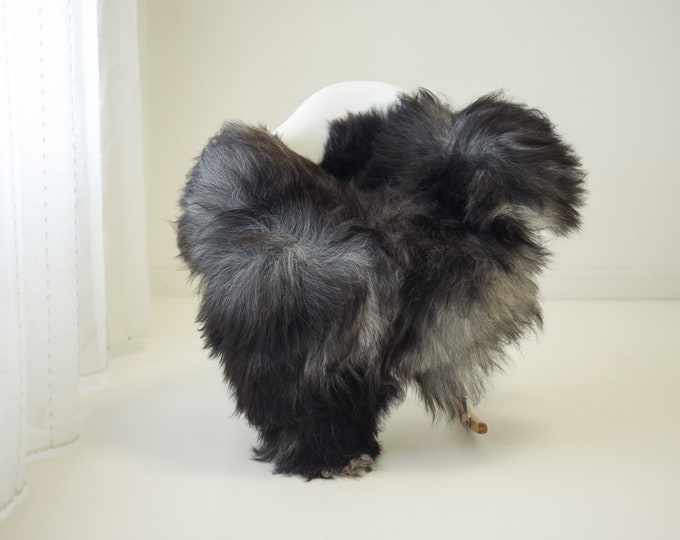 Real Icelandic Sheepskin Rug Scandinavian Home Decor Sofa Sheepskin throw Chair Cover Natural Sheep Skin Rugs Brown Gray #Iceland1443