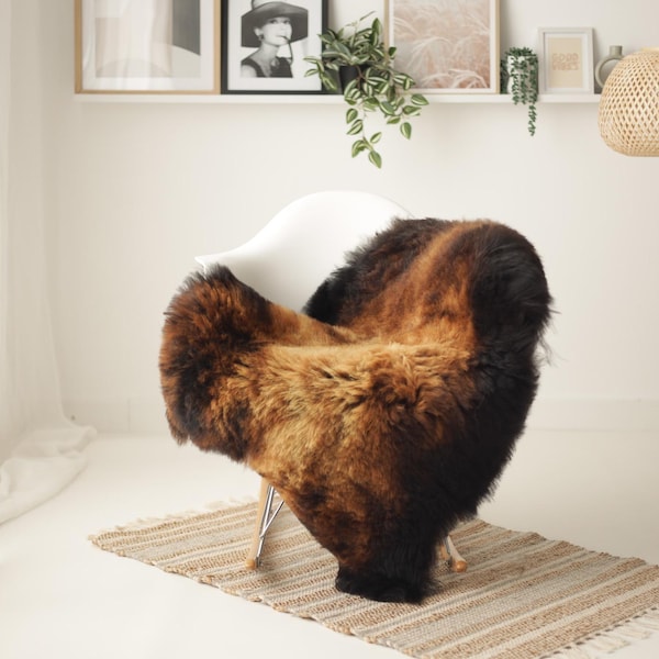 Real Sheepskin Rug Shaggy Rug Chair Cover Scandinavian Home Sheepskin Throw Sheep Skin Gray Brown Sheepskin Home Decor Rugs #Is250