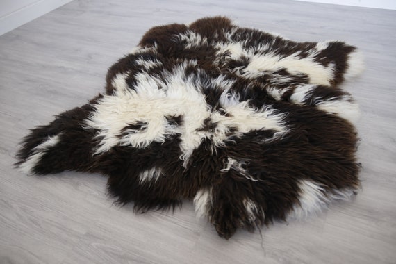 Real Icelandic Double Sheepskin Rug Scandinavian Decor Sofa Sheepskin throw Chair Cover Natural sheep skin rugs blanket fur rug #dgn