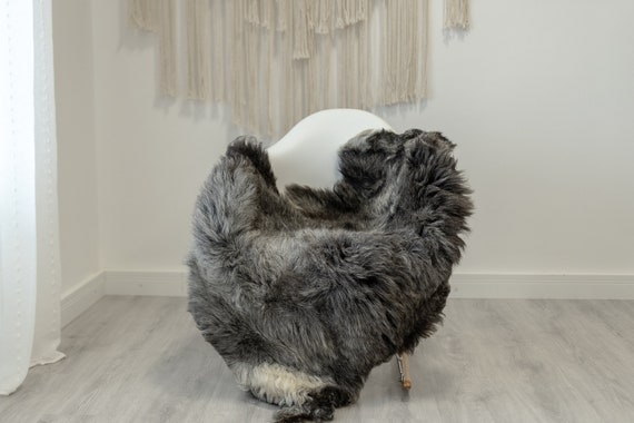 Real Sheepskin Rug Shaggy Rug Chair Cover Scandinavian Home Sheepskin Throw Sheep Skin White Gray Sheepskin Home Decor Rugs #Gut75