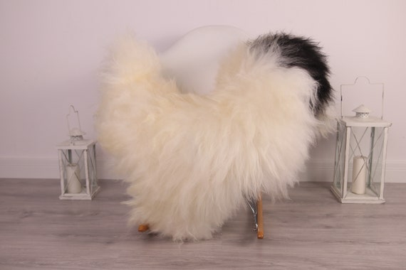 Real Icelandic Sheepskin Rug Scandinavian Decor Sofa Sheepskin throw Chair Cover Natural Sheep Skin Rugs Black White Blanket Fur Rug #Am4