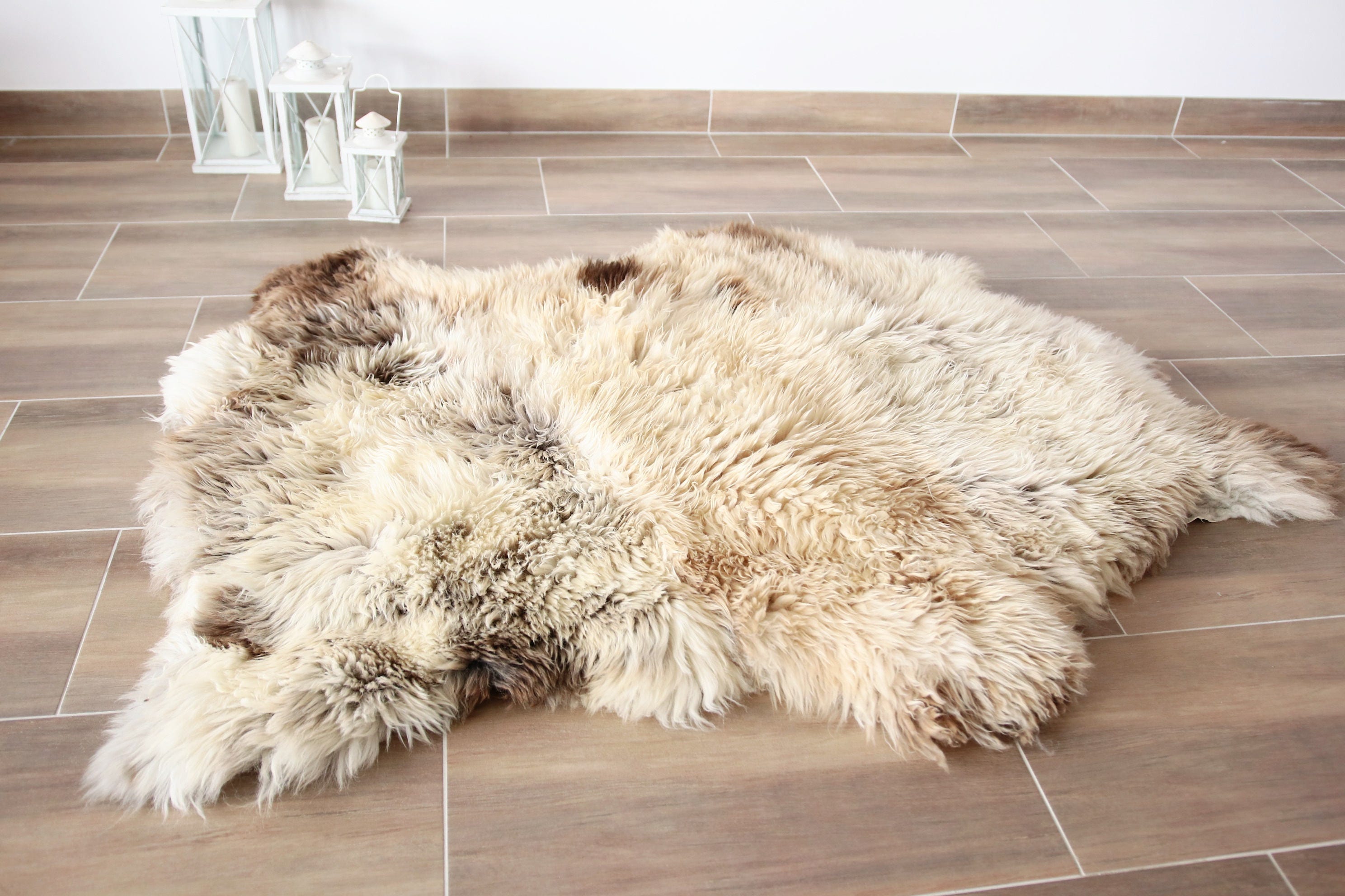 Triple Sheepskin Rug Brown Sheepskin Beige Sheepskin Sheepskin