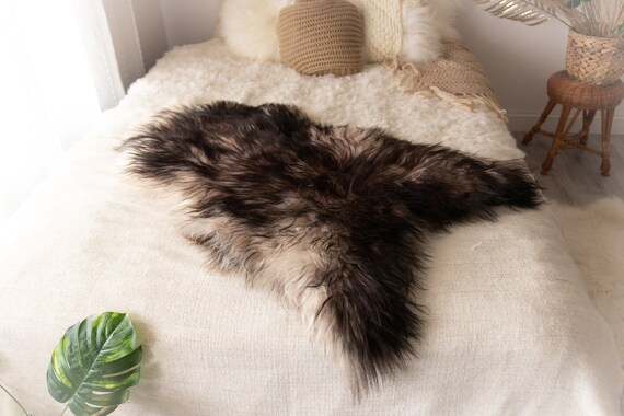 Real Icelandic Sheepskin Rug Scandinavian Decor Sofa Sheepskin throw Chair Cover Natural Sheep Skin Rugs Black Brown Blanket Fur Rug #Miesz3