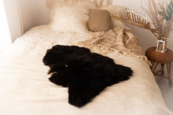 Real Sheepskin Rug Shaggy Rug Chair Cover Sheepskin Throw Sheep Skin Black Brown White Sheepskin Home Decor Rugs #Nuher5