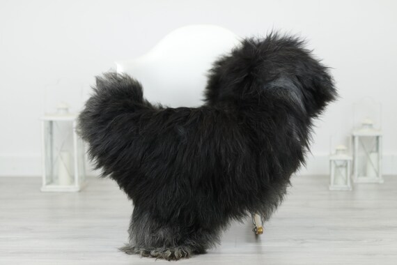 Real Icelandic Sheepskin Rug Scandinavian Decor Sofa Sheepskin throw Chair Cover Natural Sheep Skin Rugs Gray Blanket Fur Rug #Babisl37