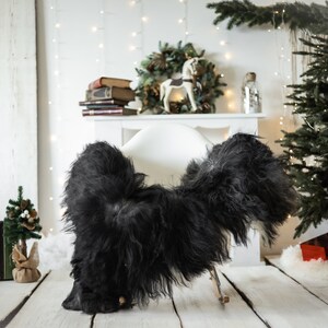 Real Icelandic Sheepskin Rug Scandinavian Decor Sofa Christmas Sheepskin throw Chair Cover Natural Sheep Skin Rugs Gray White #Iceland580