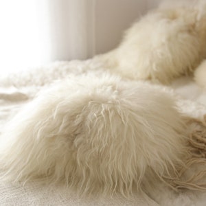 ON SALE Real Icelandic Sheepskin Pillow Sheepskin Cushion