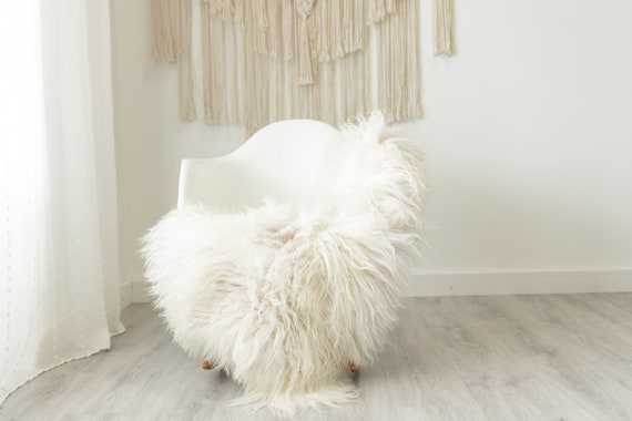 Real Icelandic Sheepskin Rug Scandinavian Home Decor Sofa Sheepskin throw Chair Cover Natural Sheep Skin Rugs White Beige #Iceland500