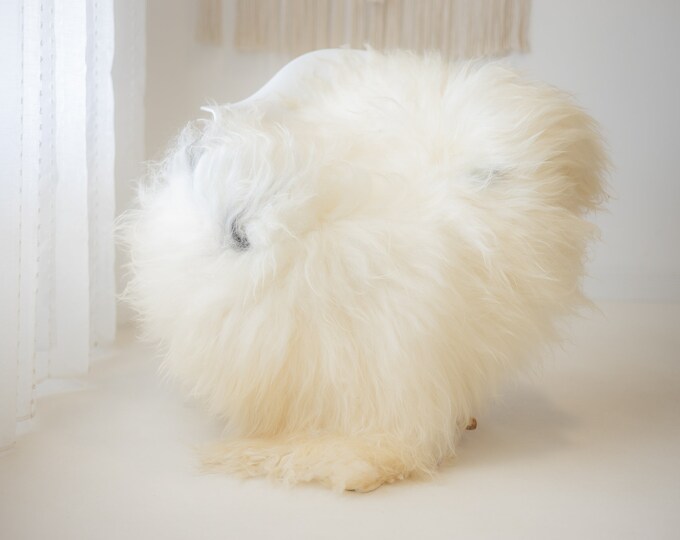 Real Icelandic Sheepskin Rug Scandinavian Decor Sofa Sheepskin throw Chair Cover Natural Sheep Skin Rugs Brown Ivory #Iceland1056