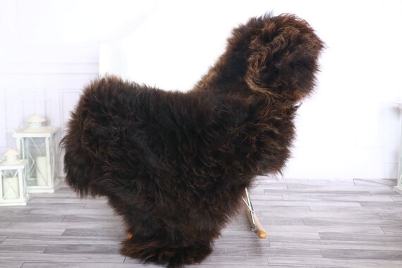 Sheepskin Rug | Real Sheepskin Rug | Shaggy Rug | Sheepskin Throw | Sheepskin Rug Brown | Chirtmas Home Decor | #1HER52