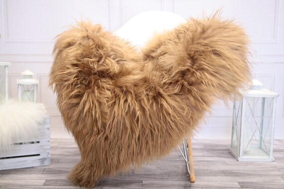 Icelandic Sheepskin | Real Sheepskin Rug | Blonde Sheepskin Rug | Fur Rug | Home decor