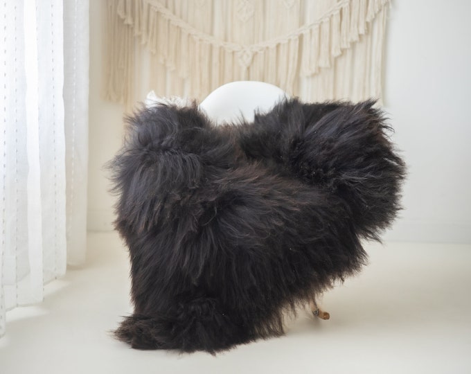 Real Icelandic Sheepskin Rug Scandinavian Decor Sofa Sheepskin throw Chair Cover Natural Sheep Skin Rugs Brown Gray #Iceland852