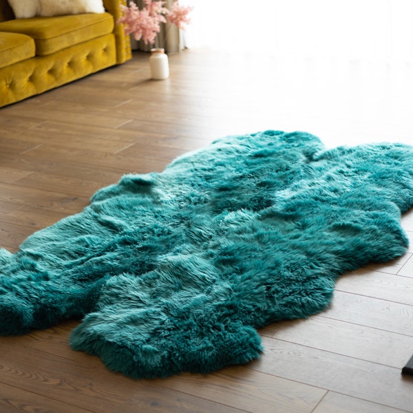 Turquoise Rug - Etsy