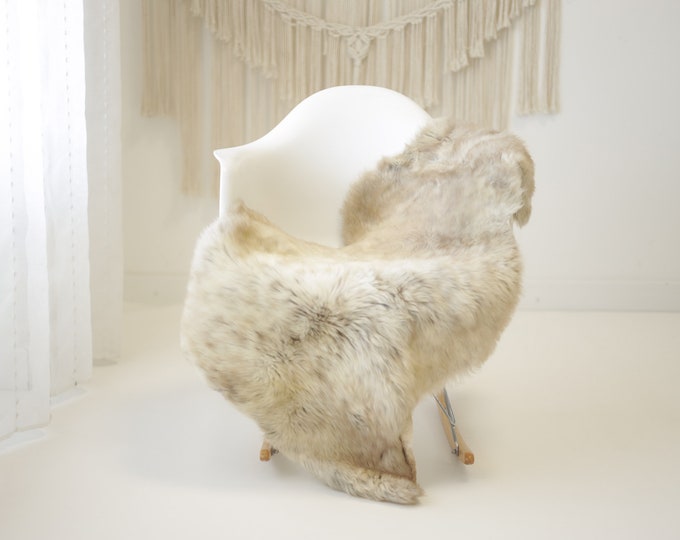 Real Sheepskin Rug Shaggy Rug Chair Cover Scandinavian Home Sheepskin Throw Sheep Skin Brown Ivory Sheepskin Home Decor Rugs #herdwik860
