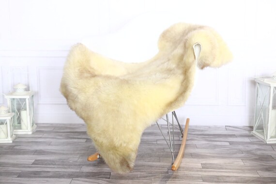 Sheepskin Rug | Real Sheepskin Rug | Shaggy Rug | Sheepskin Throw | Sheepskin Rug Brown Beige | Chirtmas Home Decor | #1HER9