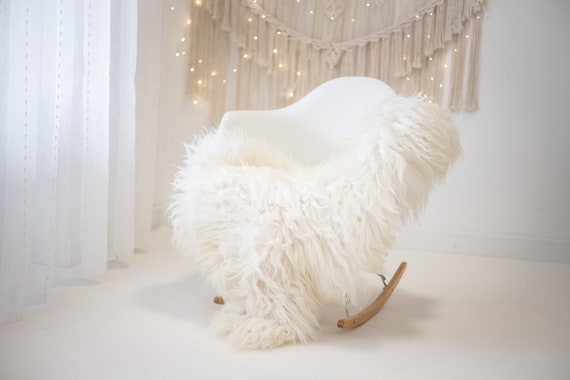 Real Icelandic Sheepskin Rug Scandinavian Decor Sofa Sheepskin throw Chair Cover Natural Sheep Skin Rugs Blanket Ivory White #Iceland678