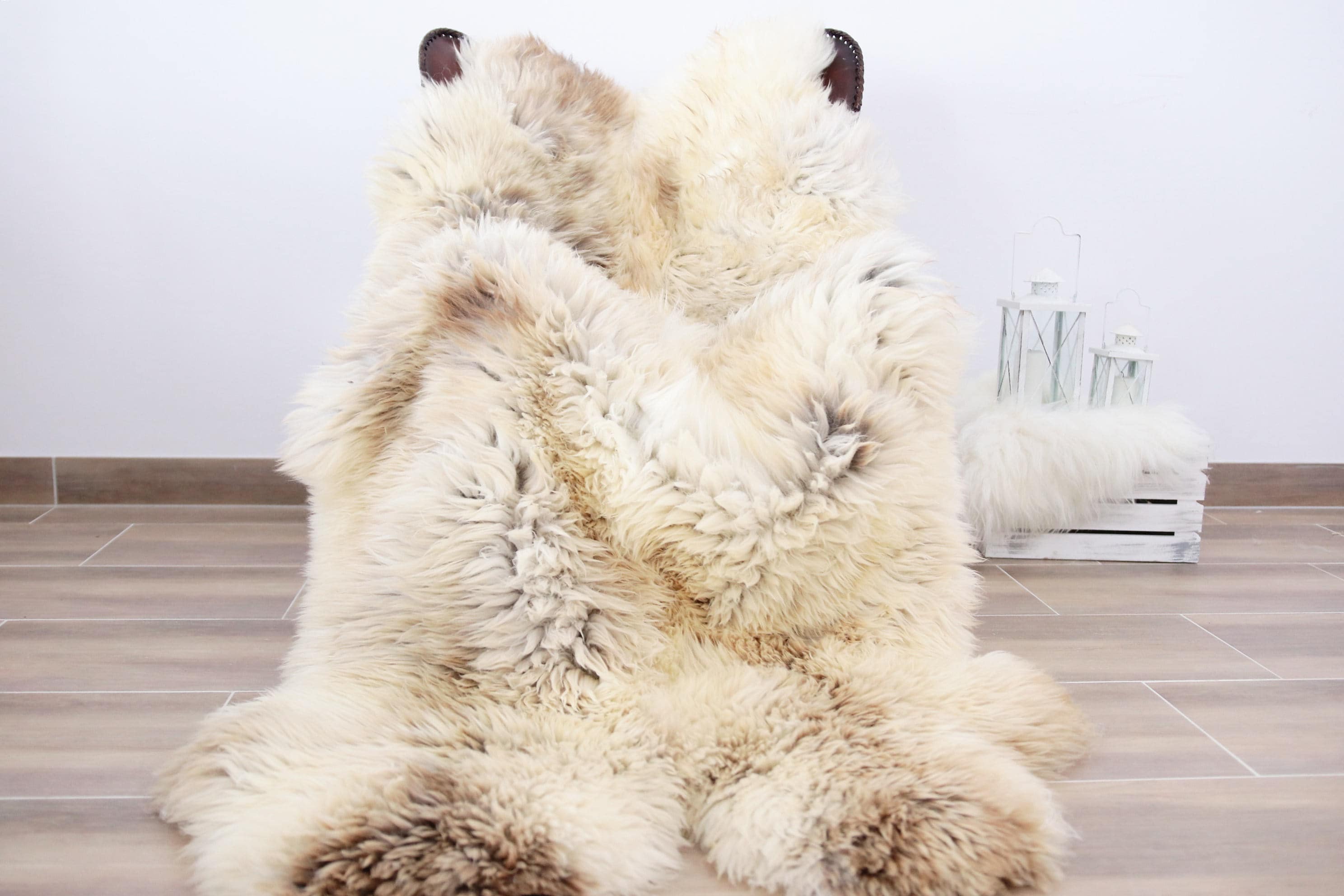 sheepskin throw ivory rug