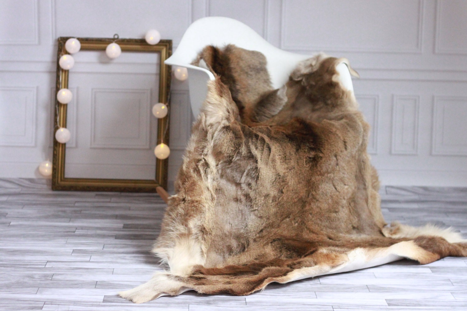 ON SALE Real Natural Deer Hide deer Rug Deer Skin Throw