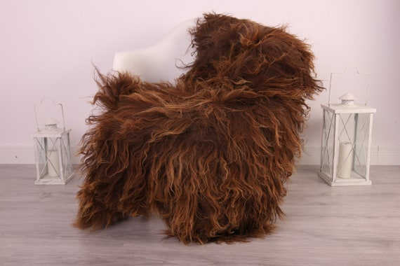 Real Icelandic Sheepskin Rug Scandinavian Decor Sofa Sheepskin throw Chair Cover Natural Sheep Skin Rugs Brown Blanket Fur Rug #kefisl8