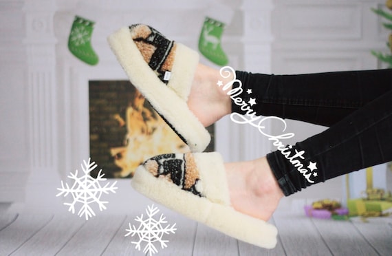 Handmade Sheepskin Lambskin Slippers | 100% real WOOL Medical Slippers | Women's Slippers | Men's Slippers | Warm slippers |