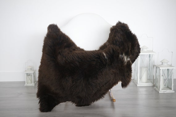 Real Sheepskin Rug Shaggy Rug Chair Cover Sheepskin Throw Sheep Skin White Brown Sheepskin Home Decor Rugs #6her13