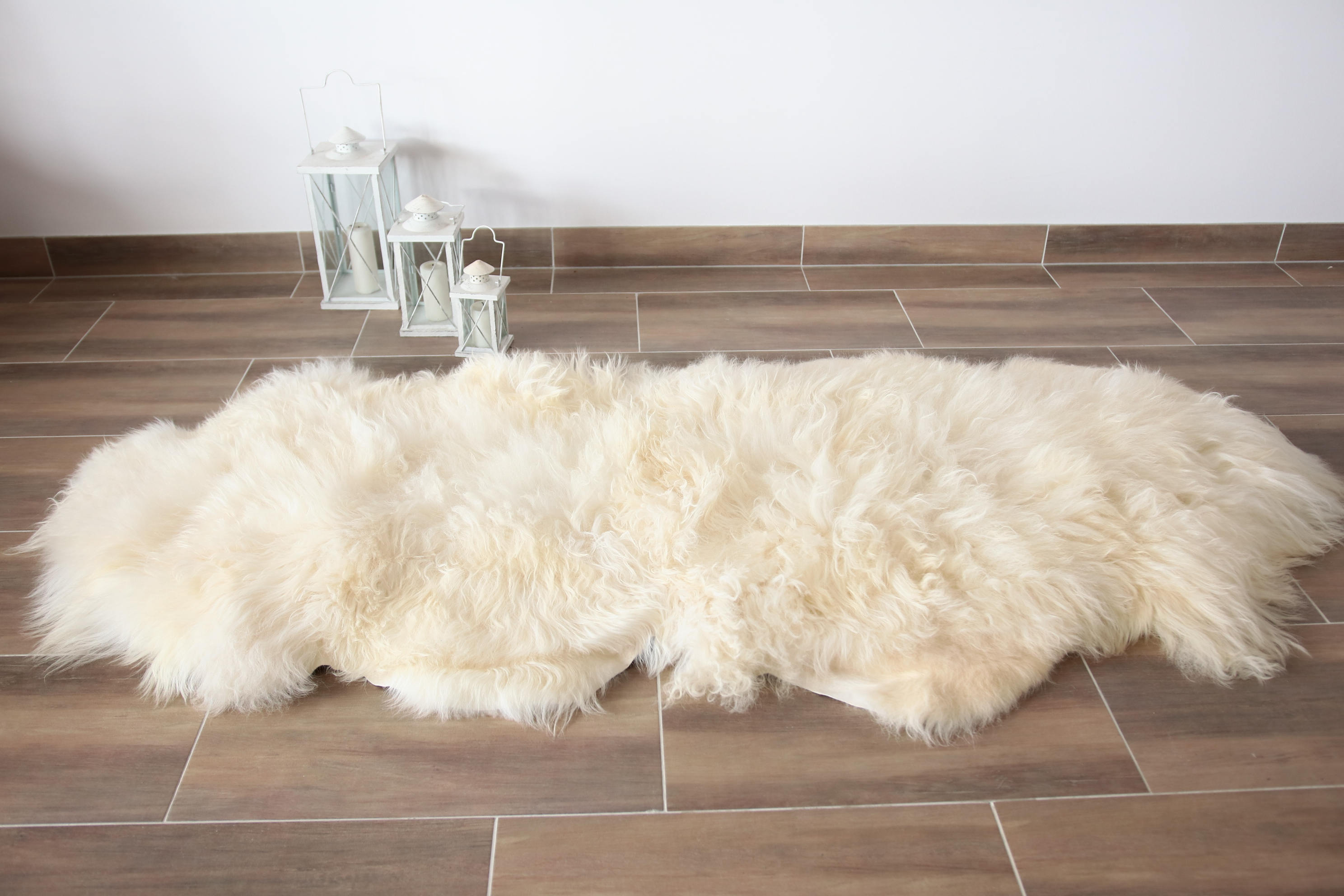 Genuine Double Sheepskin Rug Creamy White Large Sheepskin Rug Christmas