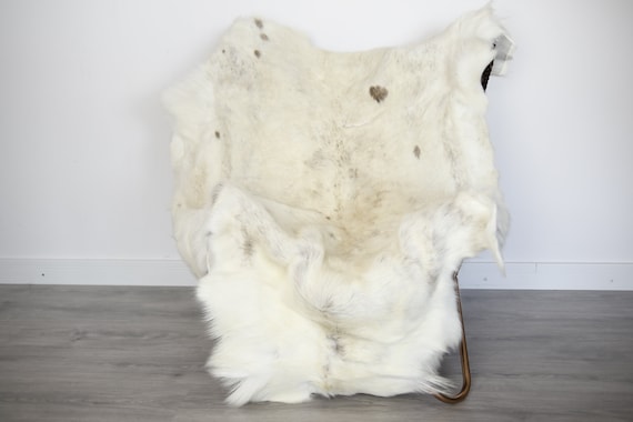 Reindeer Hide | Reindeer Rug | Reindeer Skin | Throw XXL EXTRA LARGE - Scandinavian Style Christmas Decor Brown Hide #Ire13