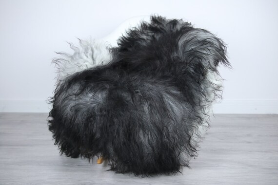 Icelandic Sheepskin | Real Sheepskin Rug | | Large Sheepskin Rug Gray | Fur Rug | Homedecor | Sheepskin Throw | Long fur #colisl33